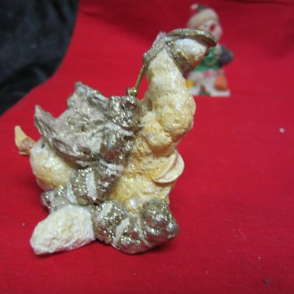 VINTAGE 90'S SNOWMAN COLLECTION OF 5 SNOWMAN MOTIF ORNAMENTS/FIGURES - Picture 7 of 9